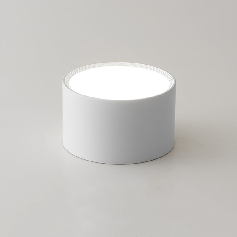 Moderne beknopte LED-plafondlamp smeedijzeren cilindrische inbouw met acrylkap