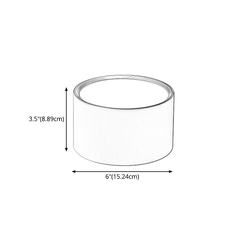 Moderne beknopte LED-plafondlamp smeedijzeren cilindrische inbouw met acrylkap