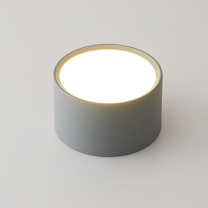 Moderne beknopte LED-plafondlamp smeedijzeren cilindrische inbouw met acrylkap