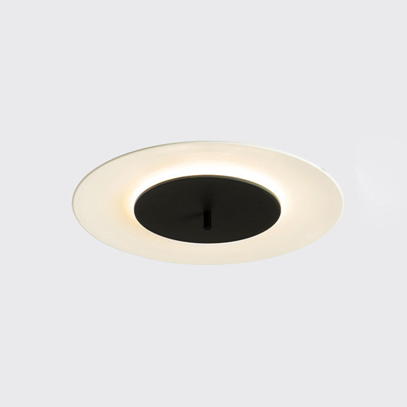 Acrylic Circular LED Flush Mount in Modern Style Iron Macaron Ceiling Fixture for Interior Spaces