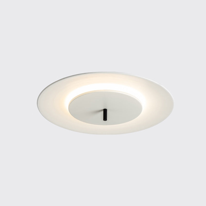 Acrylic Circular LED Flush Mount in Modern Style Iron Macaron Ceiling Fixture for Interior Spaces