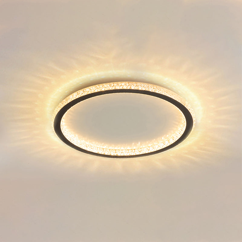 Minimalism Aluminum LED Ceiling Mounted Light Cylinder 1-Light Flush Light for Living Room