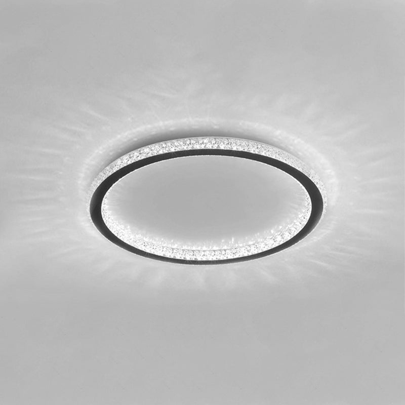 Minimalism Aluminum LED Ceiling Mounted Light Cylinder 1-Light Flush Light for Living Room