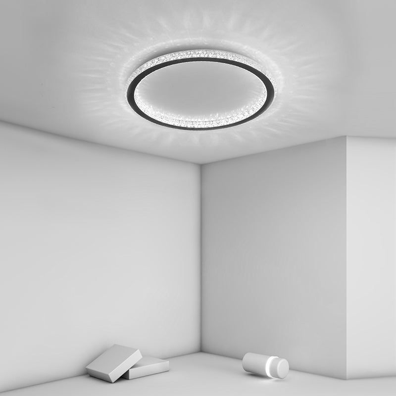 Minimalism Aluminum LED Ceiling Mounted Light Cylinder 1-Light Flush Light for Living Room