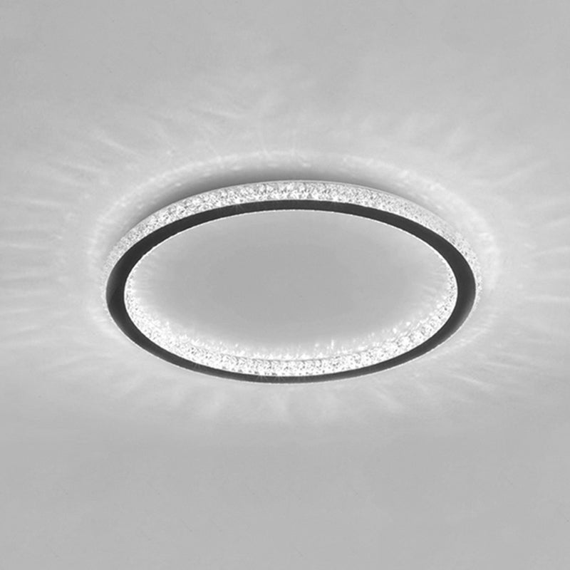Minimalism Aluminum LED Ceiling Mounted Light Cylinder 1-Light Flush Light for Living Room