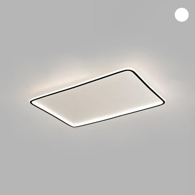 Plafonnier encastré en aluminium à montage encastré à LED minimalisme carré pour le salon