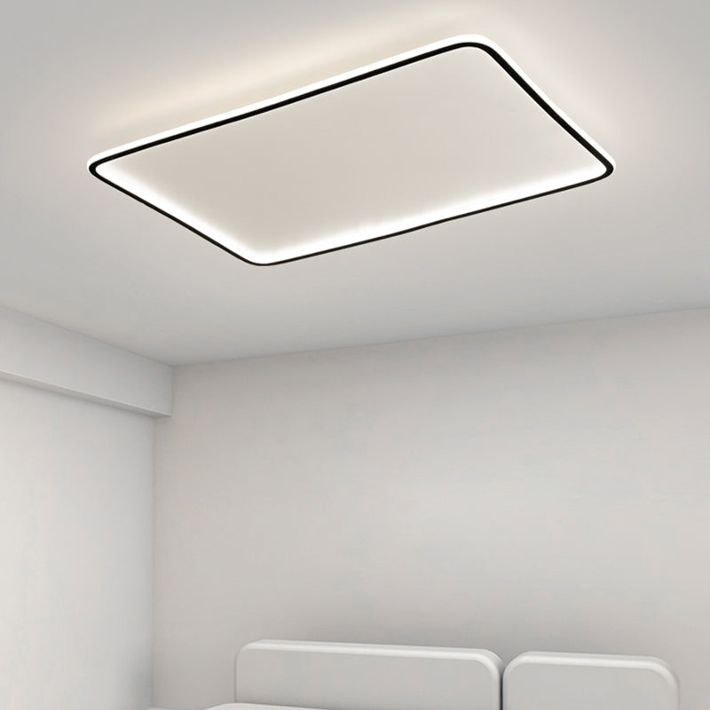 Plafonnier encastré en aluminium à montage encastré à LED minimalisme carré pour le salon