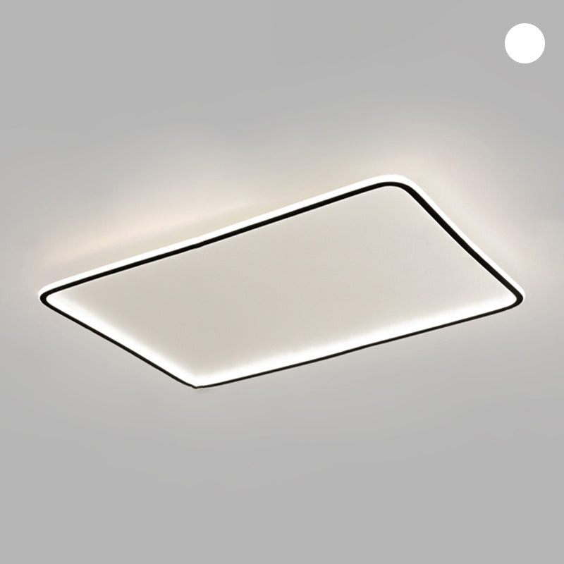 Plafonnier encastré en aluminium à montage encastré à LED minimalisme carré pour le salon