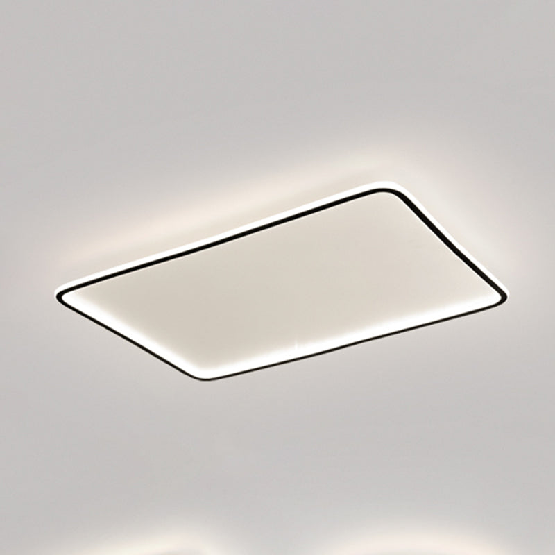 Plafonnier encastré en aluminium à montage encastré à LED minimalisme carré pour le salon