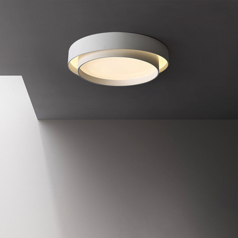 Acrylic Circular LED Ceiling Light in Modern Concise Style Wrought Iron Flush Mount for Living Room