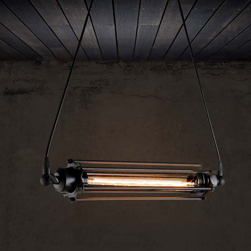 Luci a sospensione da cucina contemporanea illuminazione isola lineare luce appesa in nero