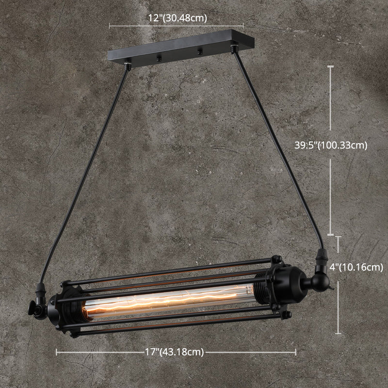 Luci a sospensione da cucina contemporanea illuminazione isola lineare luce appesa in nero