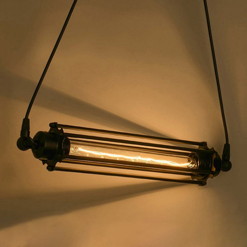 Luci a sospensione da cucina contemporanea illuminazione isola lineare luce appesa in nero