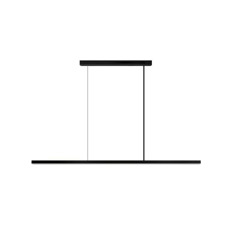 Lámpara moderna de lámpara lineal iluminación lineal lámpara de araña moderna en negro