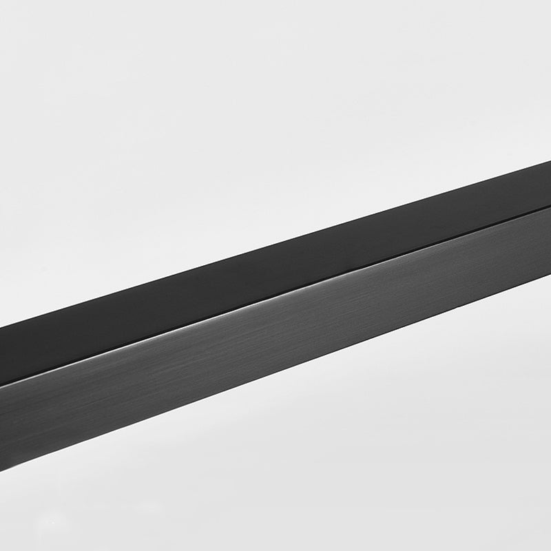 Lámpara moderna de lámpara lineal iluminación lineal lámpara de araña moderna en negro