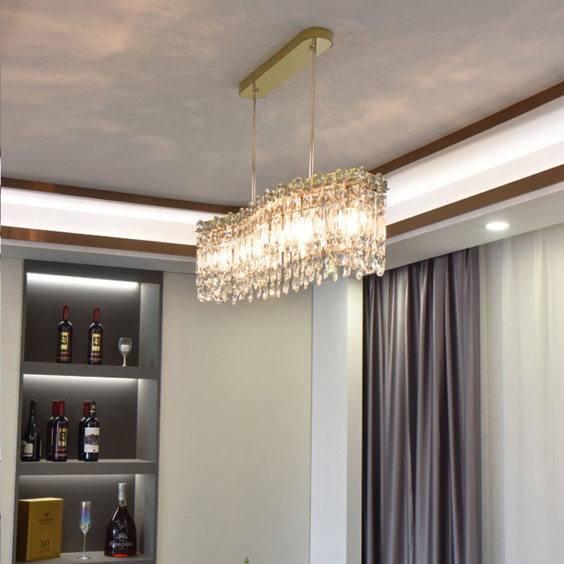 5 îlot de cuisine légère pendentif éclairage de l'île linéaire éclairage de l'île contemporaine