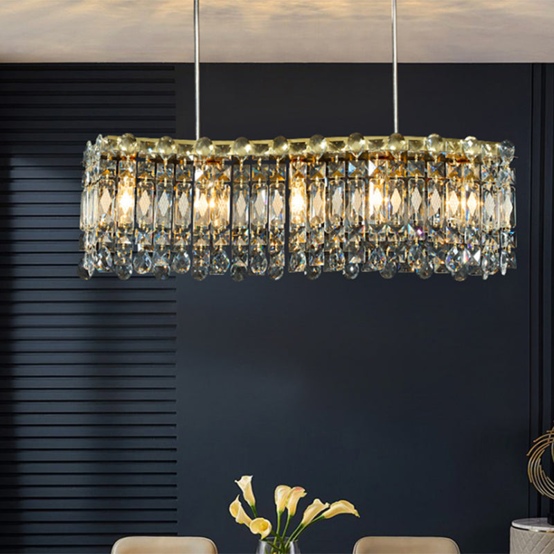 5 îlot de cuisine légère pendentif éclairage de l'île linéaire éclairage de l'île contemporaine