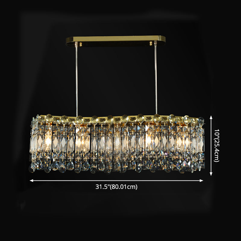 5 îlot de cuisine légère pendentif éclairage de l'île linéaire éclairage de l'île contemporaine