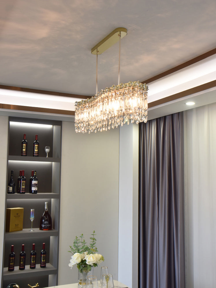 5 îlot de cuisine légère pendentif éclairage de l'île linéaire éclairage de l'île contemporaine