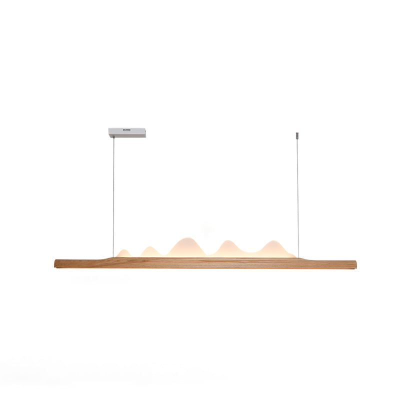 Idées d'éclairage à l'île LED moderne nordique lampe à lustre linéaire pour salle à manger