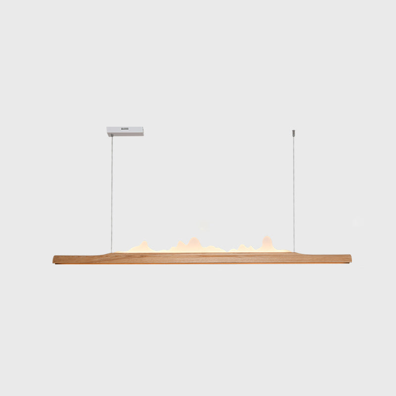 Idées d'éclairage à l'île LED moderne nordique lampe à lustre linéaire pour salle à manger