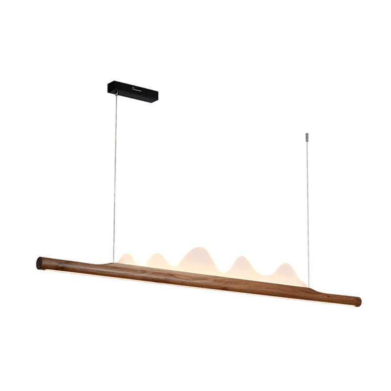 Idées d'éclairage à l'île LED moderne nordique lampe à lustre linéaire pour salle à manger