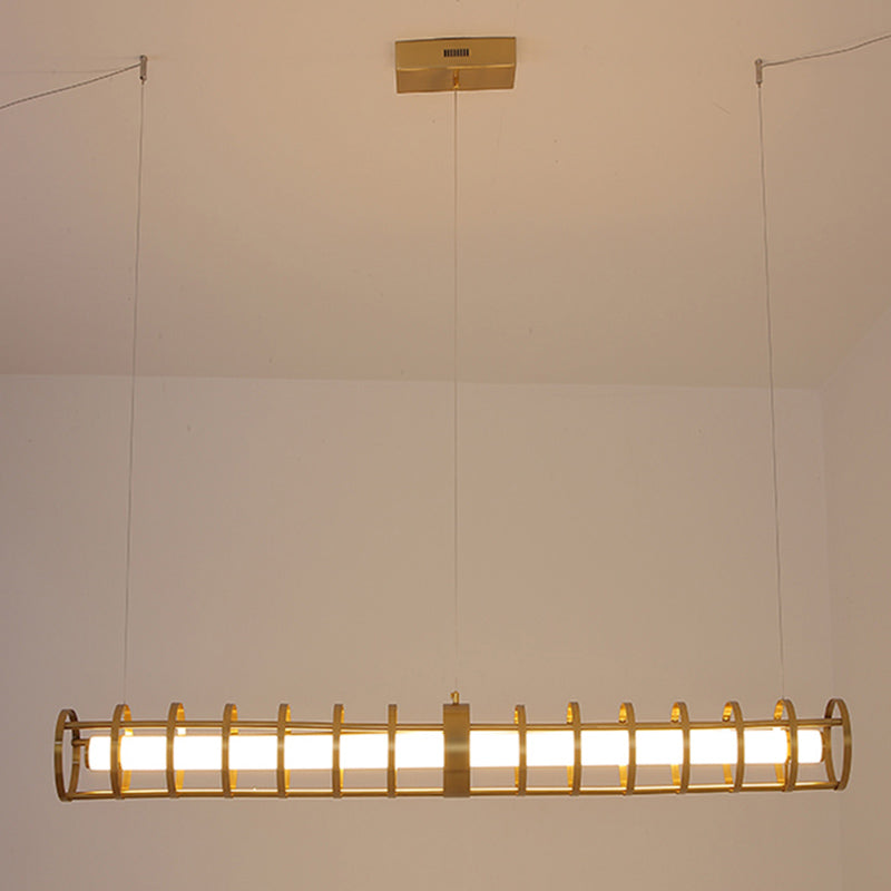 Modern Pendant Lighting for Kitchen Island Linear Island Lighting in Metal