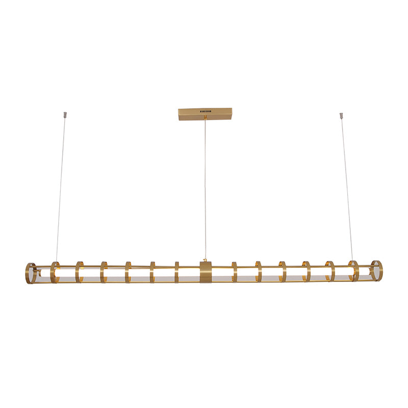 Modern Pendant Lighting for Kitchen Island Linear Island Lighting in Metal