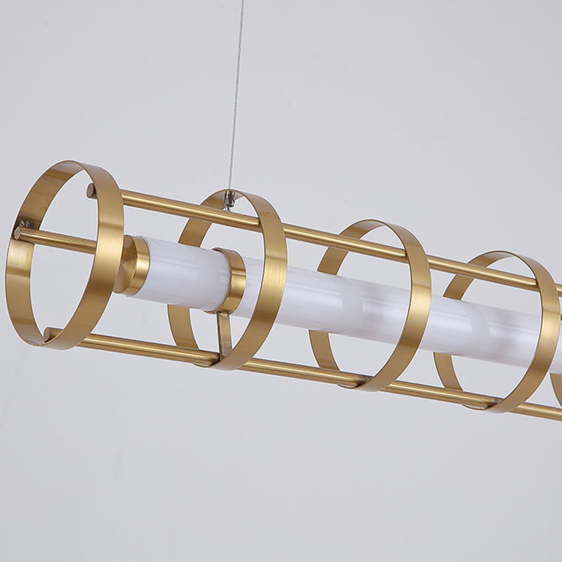 Modern Pendant Lighting for Kitchen Island Linear Island Lighting in Metal