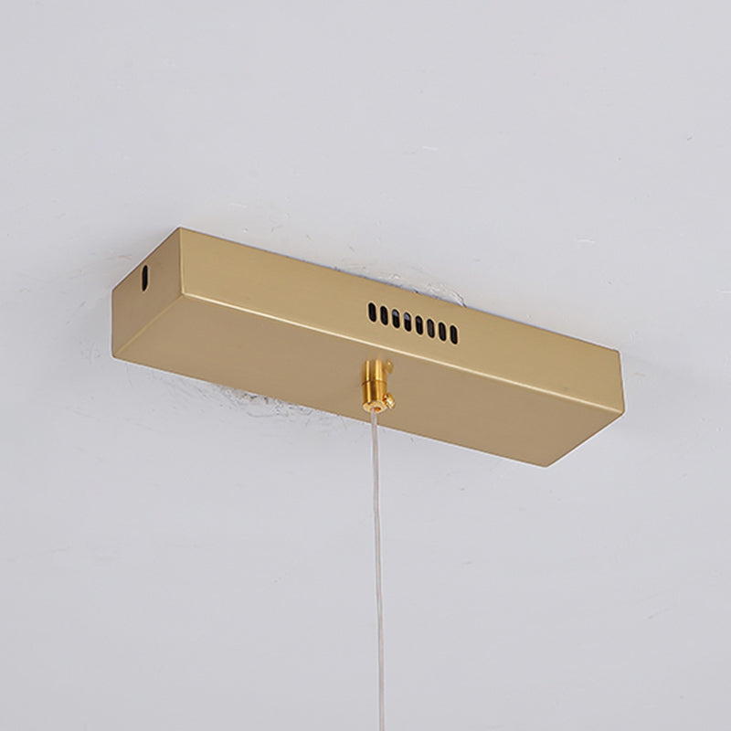 Modern Pendant Lighting for Kitchen Island Linear Island Lighting in Metal