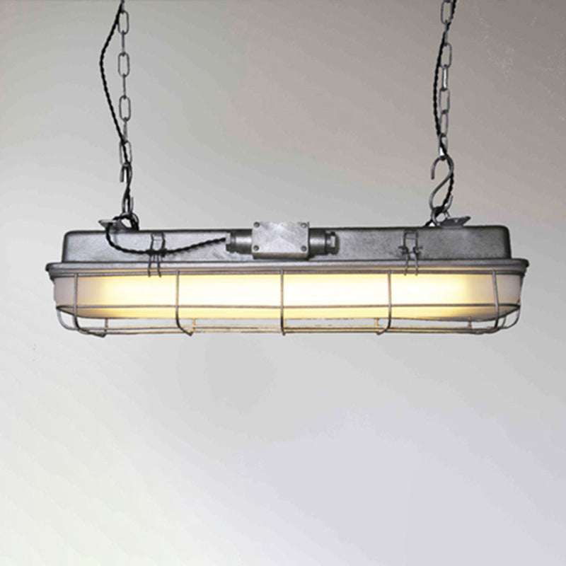 Éclairage d'île linéaire métal