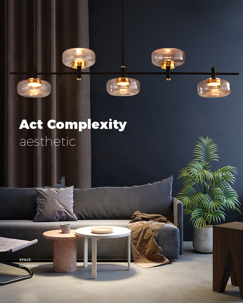 5 Light Kitchen Island Pendant Linear Pendant Lighting Island Light Fixtures