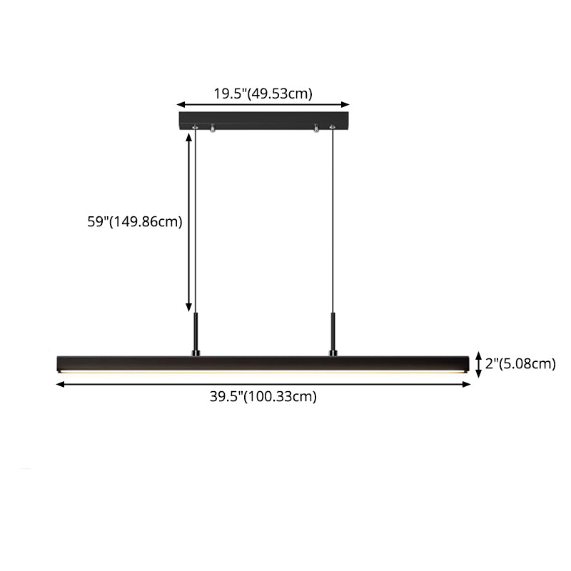 Éclairage de l'île contemporaine LIGNELLE LIGNIFICATION LEUR LEUR LEUR