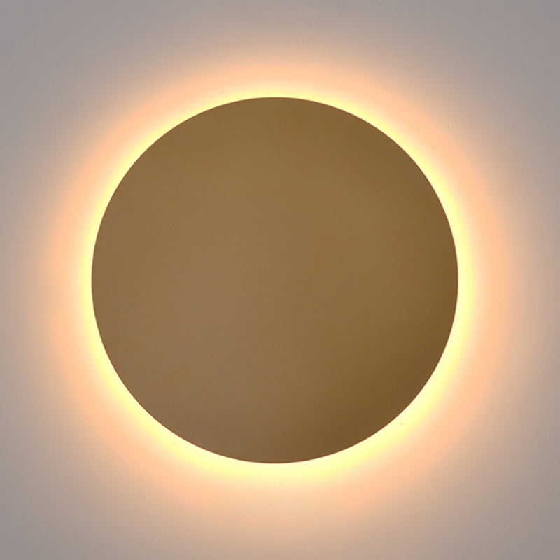 Goldene metallwandmontierte Leuchte moderne Stil kreisförmiger 1 Lichtwandleuchte