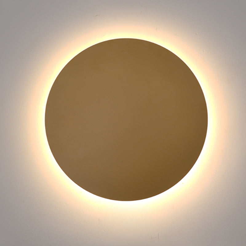 Goldene metallwandmontierte Leuchte moderne Stil kreisförmiger 1 Lichtwandleuchte