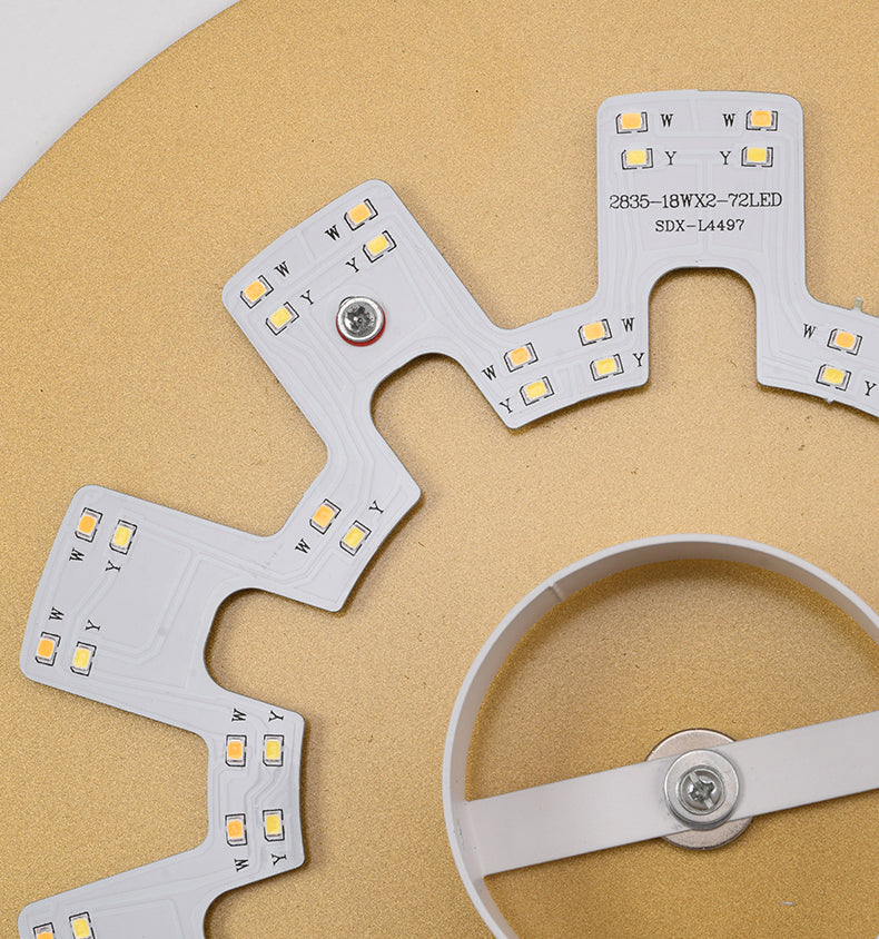 Goldene metallwandmontierte Leuchte moderne Stil kreisförmiger 1 Lichtwandleuchte