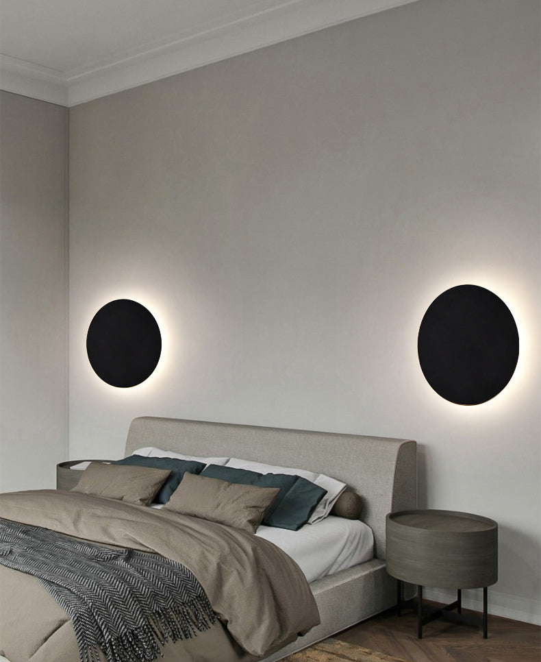 Goldene metallwandmontierte Leuchte moderne Stil kreisförmiger 1 Lichtwandleuchte