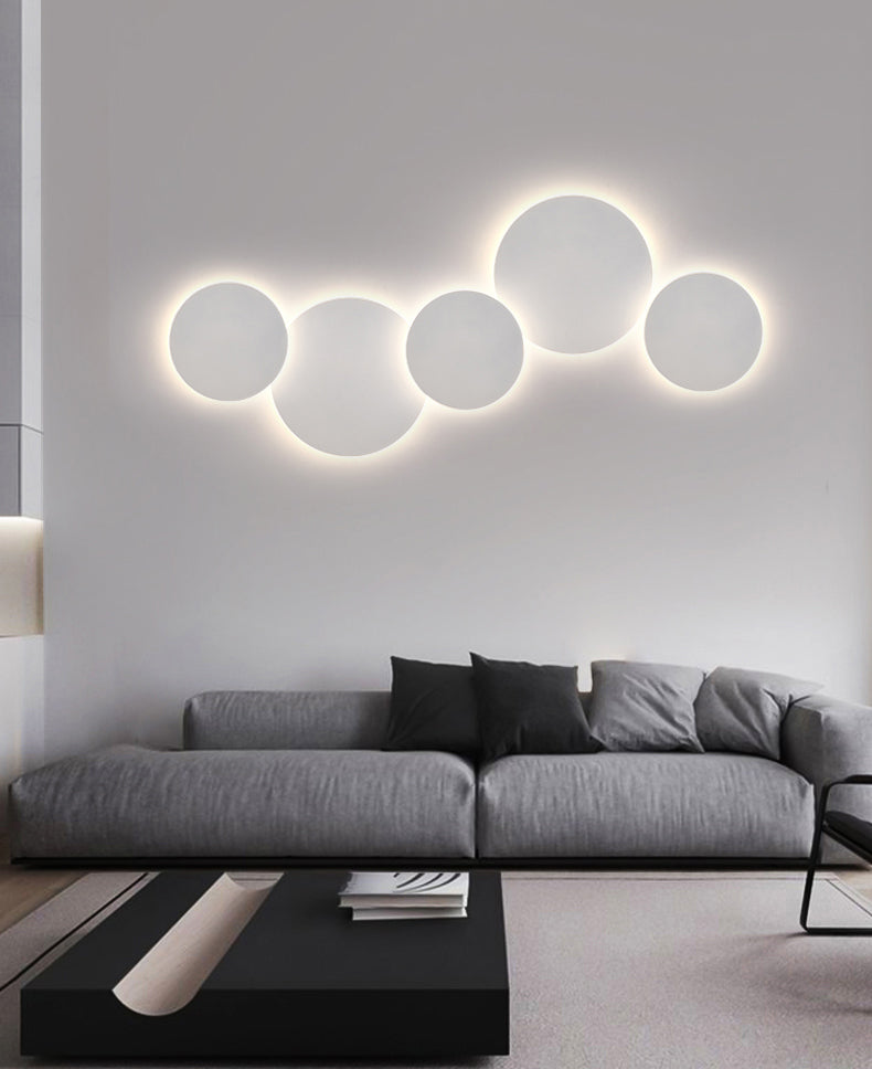 Goldene metallwandmontierte Leuchte moderne Stil kreisförmiger 1 Lichtwandleuchte