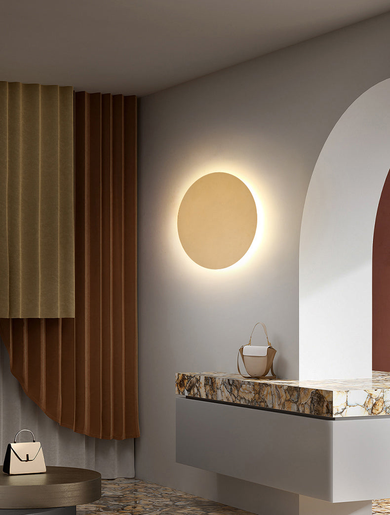 Goldene metallwandmontierte Leuchte moderne Stil kreisförmiger 1 Lichtwandleuchte