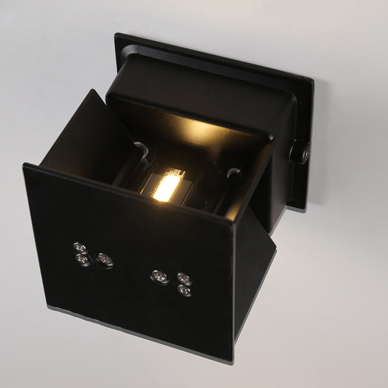 Light Funce 2 Lights Light Funce MODERNE MODERNE GEOMETRIC ALLUMINUM MONTO MONTRO IN BIANCO E NERO