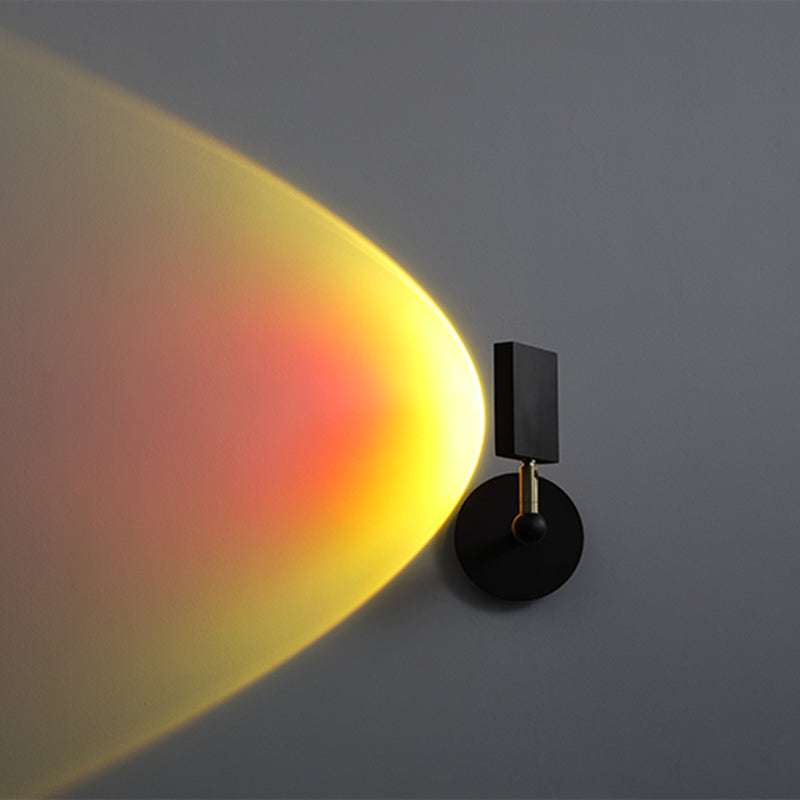 Lampada a parete a LED armata a 1 luce moderna a parete in metallo montato per la camera da letto