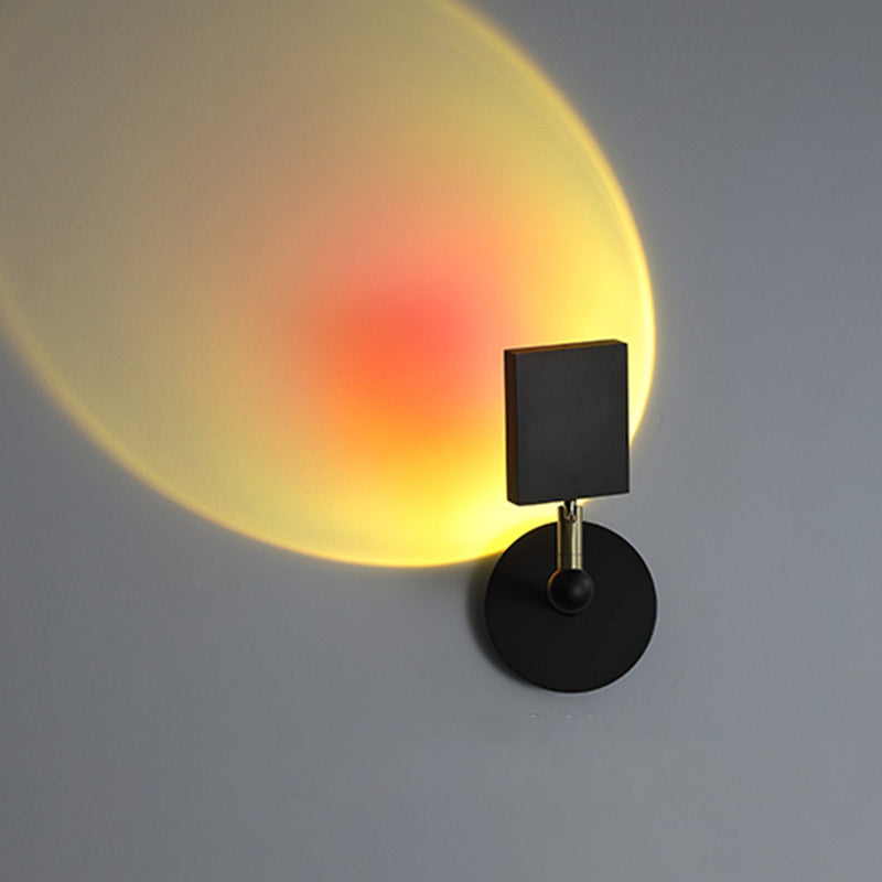 Lampada a parete a LED armata a 1 luce moderna a parete in metallo montato per la camera da letto