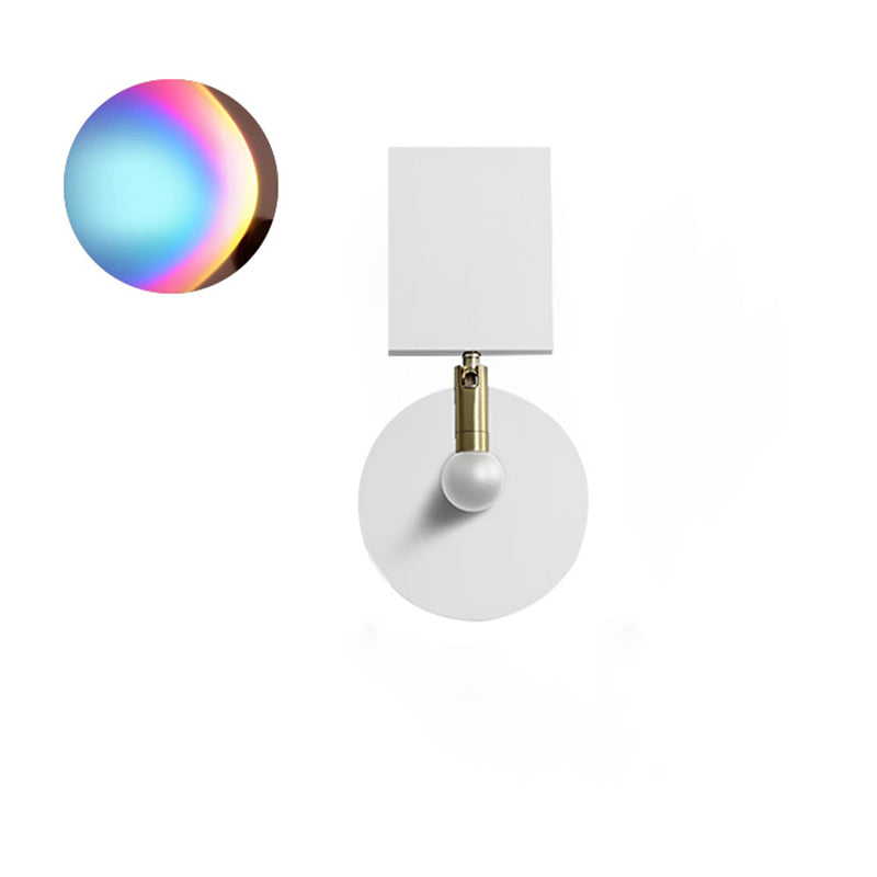 Lampada a parete a LED armata a 1 luce moderna a parete in metallo montato per la camera da letto