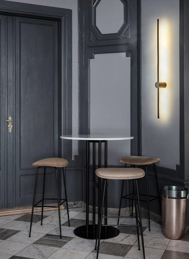 Aluminum Linear Black Wall Lamps 1-Light Minimalism Wall Mount Lamp for Bedroom