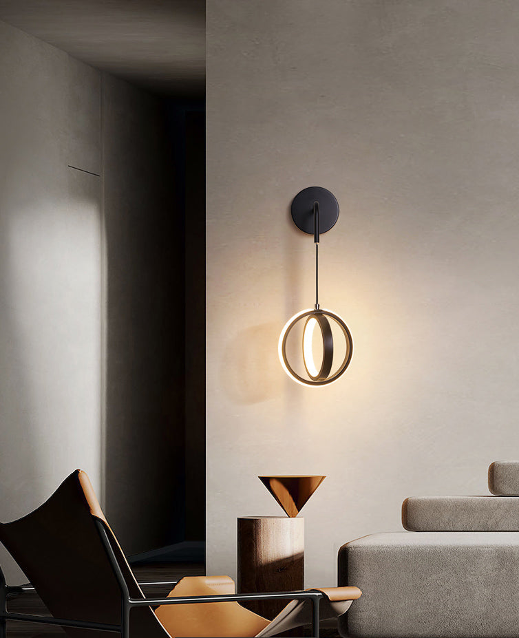 Luce contemporanea a 2 luci a 2 luci a parete a parete montata per la camera da letto