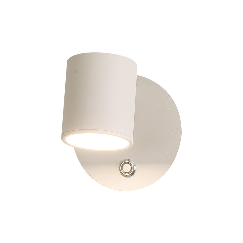 Lampada montata a parete in metallo regolabile per il minimalismo per camera da letto