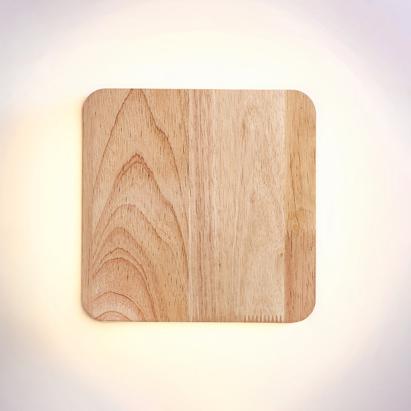 Modern Wall Sconce, illuminazione montata in legno giapponese a 1 luce per camera da letto