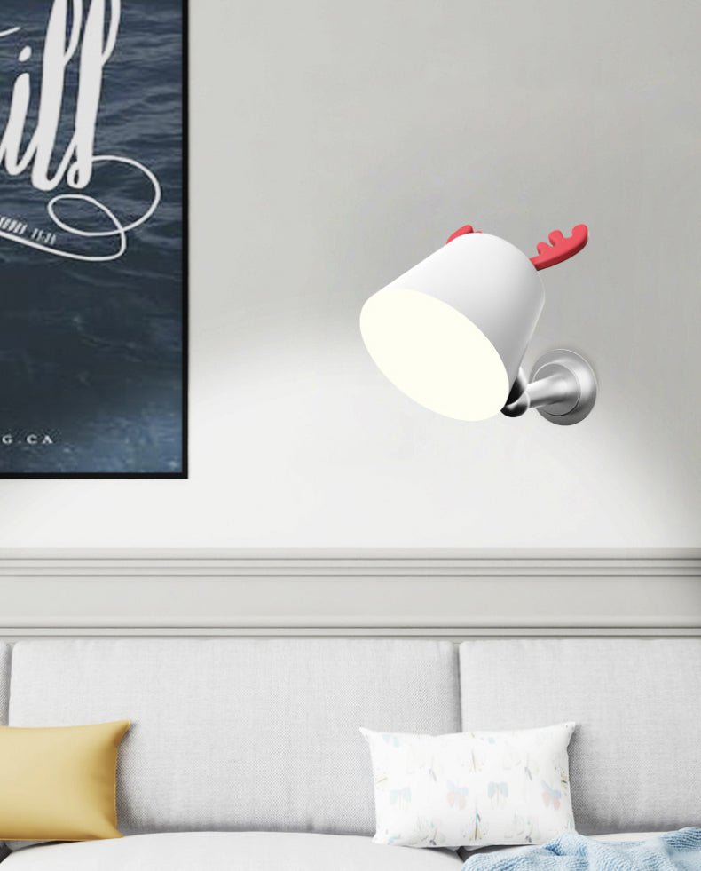 Minimalism Metal Wall Mount Lamp Bedroom Wall Lighting Fixture with 1 Light