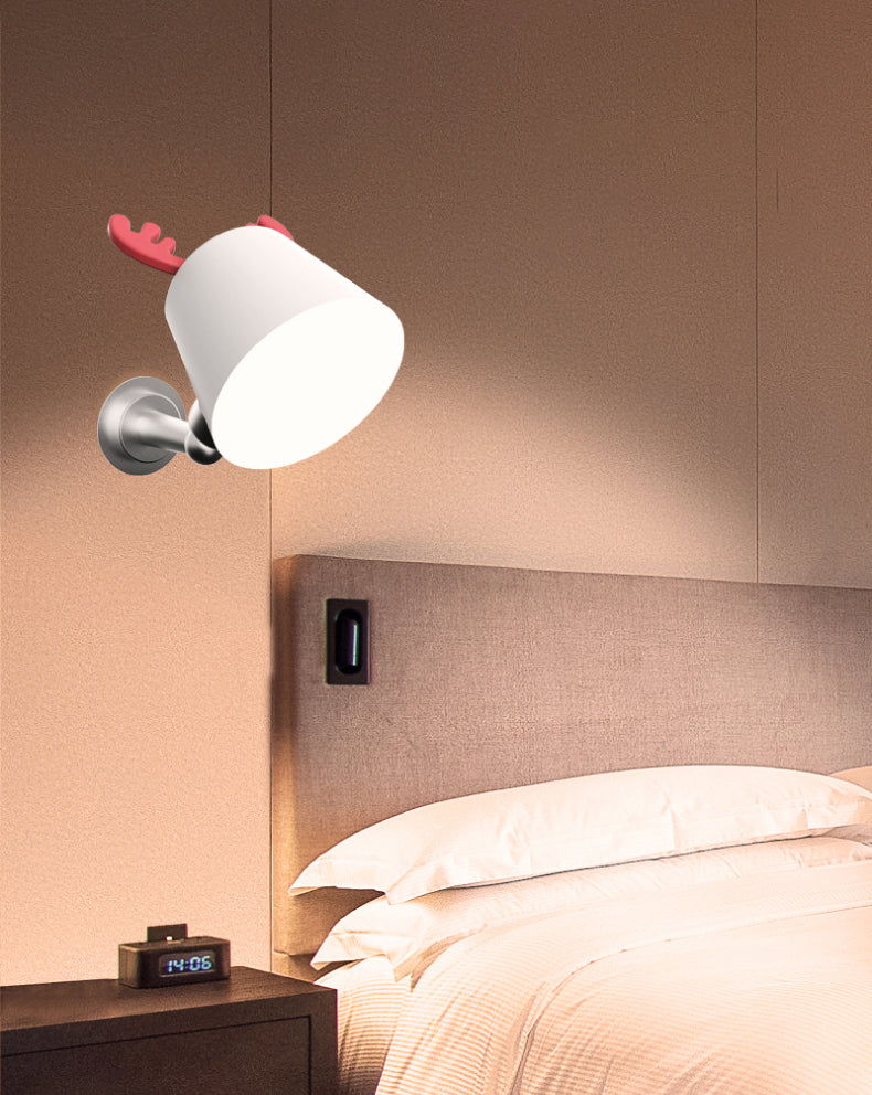 Minimalism Metal Wall Mount Lamp Bedroom Wall Lighting Fixture with 1 Light