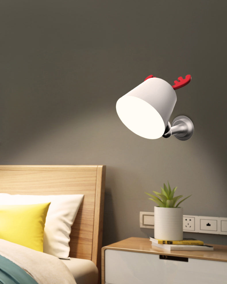 Minimalism Metal Wall Mount Lamp Bedroom Wall Lighting Fixture with 1 Light